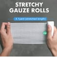 LotFancy Gauze Bandage Roll, 24 Pack Gauze Wrap, 4 in x4 Yards