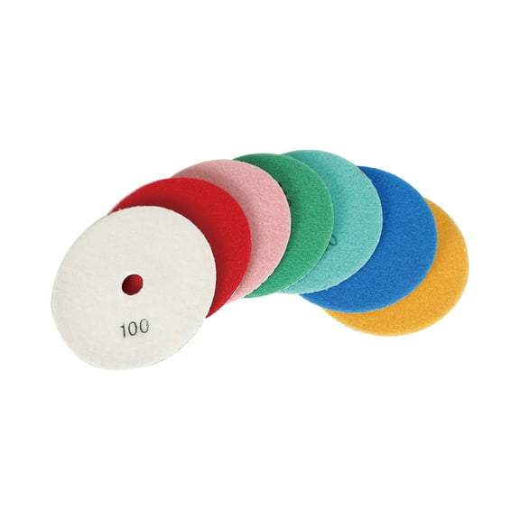 Handdo 8Pcs 5 Inch Wet Dry Set Diamond Polishing Pads For Marble Quartz Stone Polishing