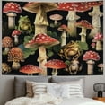 thumbnail image 2 of Patifu Mushrooms Toads Frog Tapestry Wall Hanging Unique Style Graphic Tapestries Home Wall Decor Art for Living Room Bedroom Apartment Farmhouse Dorm 50x40inch, 2 of 6