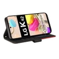 thumbnail image 4 of Case for LG K42/K52/K62 Leather Wallet Book Flip Folio Stand View Cover - Black, 4 of 5