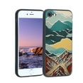 thumbnail image 1 of Compatible with iPhone 8 Phone Case, mountain-art-paintings-184 Case Men Women, Flexible Silicone Shockproof Case for iPhone 8, 1 of 1