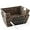 Espresso - Hyacinth, variant on YEXJ Set of 2 Water Hyacinth Pantry Baskets with Handles, Chalkboard Labels, and Marker - Espresso, Wide Woven Storage Bin Organizers for Kitchen Shelves