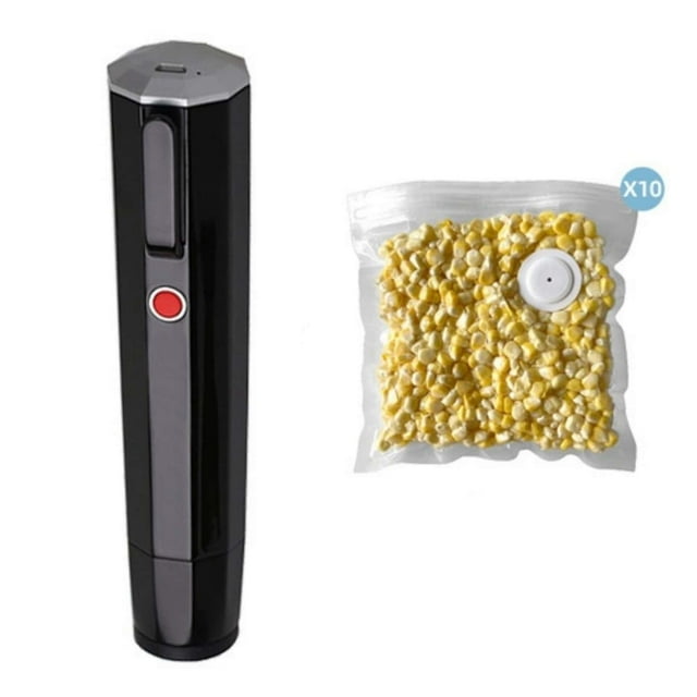 Huanglei Scelleuse sous Vide Portative Mini à Main pour la Conservation des Aliments, Scelleuse sous Vide à Compression, Machine de Rangement sous Vide Portable