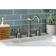 thumbnail image 3 of Kingston Brass KB1973AL Heritage Widespread Bathroom Faucet with Brass Pop-Up, Antique Brass, 3 of 5