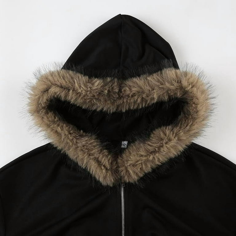 ジャケット・アウター Y2k mods coat Shearling coat fur emo 51juRo61b5L._UY1000_.jpg