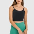 thumbnail image 4 of Soidarity Camiseta sin mangas Sujetador deportivo Chaleco de fitness Lavable Accesorios de gimnasio Ropa para correr Comodidad Sexy Halter Tops Equipo de Uniforme atlético Negro ocho Soidarity OD029032-02, 4 of 6