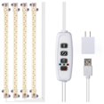 thumbnail image 3 of Lámpara LED de cultivo con temporizador USB, lámpara Phyto para plantas, lámpara LED regulable, Phytolamps, lámparas de cultivo hidropónico de espectro completo, luz LED para plantas, 3 of 5