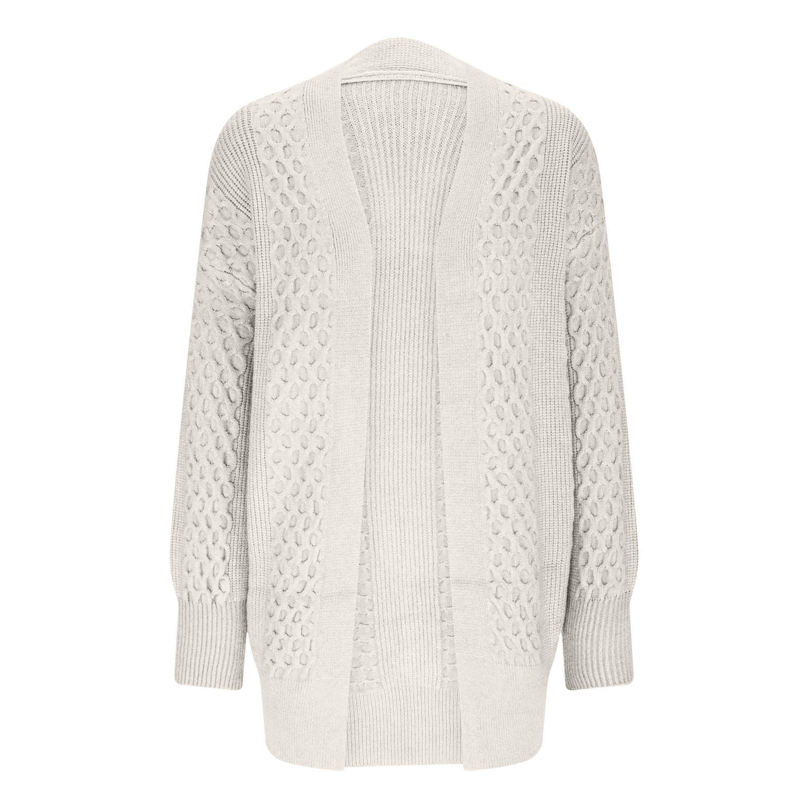 Yuyuzo Mid-Long Cardigan Sweater for Women Long Sleeve Open Front