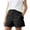 Black, variant on Women's Casual Shorts with Pockets - Black, Size L