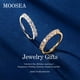thumbnail image 2 of Anillo MOOSEA de 7 piedras de moissanita chapado en oro blanco de 18 quilates de 0,7 quilates, 2 of 7