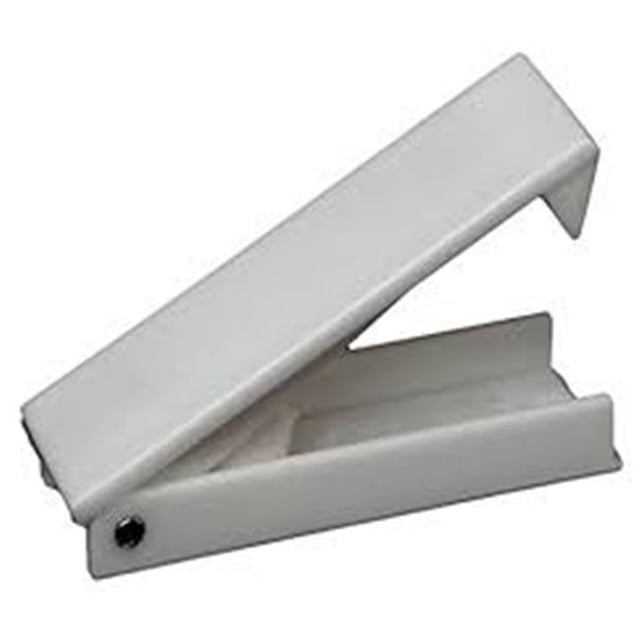Squared Baggage Door Catch - White