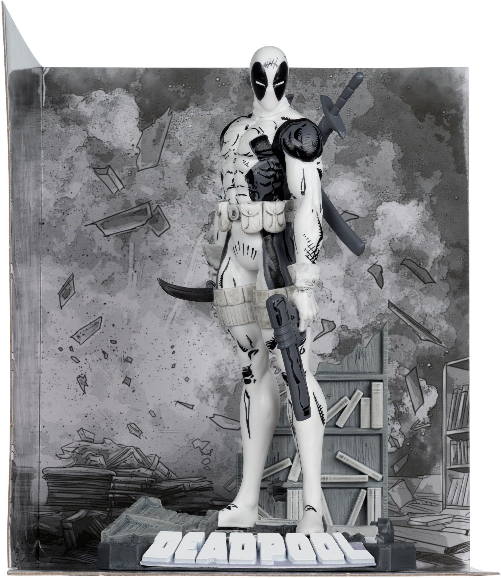 McFarlane Toys: Gold Label - The New Mutants #98 - Marvel Collection - 1:10 Deadpool (LINE ART)