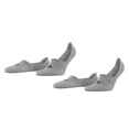 thumbnail image 1 of Burlington Calcetines de hombre, paquete de 2 - Para todos los días IN, talón antideslizante, color sólido Gris 45-46, 1 of 5