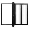 thumbnail image 2 of 4 Panel, Folded Out,  (4R0L) Outswing, Folding Patio Door, Aluminum Folding Door (Black, Left to Right W120in*H80in), 2 of 9