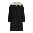 thumbnail image 4 of Veste Réversible, Manteau Long d'Hiver pour Femmes, Matelassé, Poches Zippées, Chaud, Élégant, Polyvalent, 4 of 8