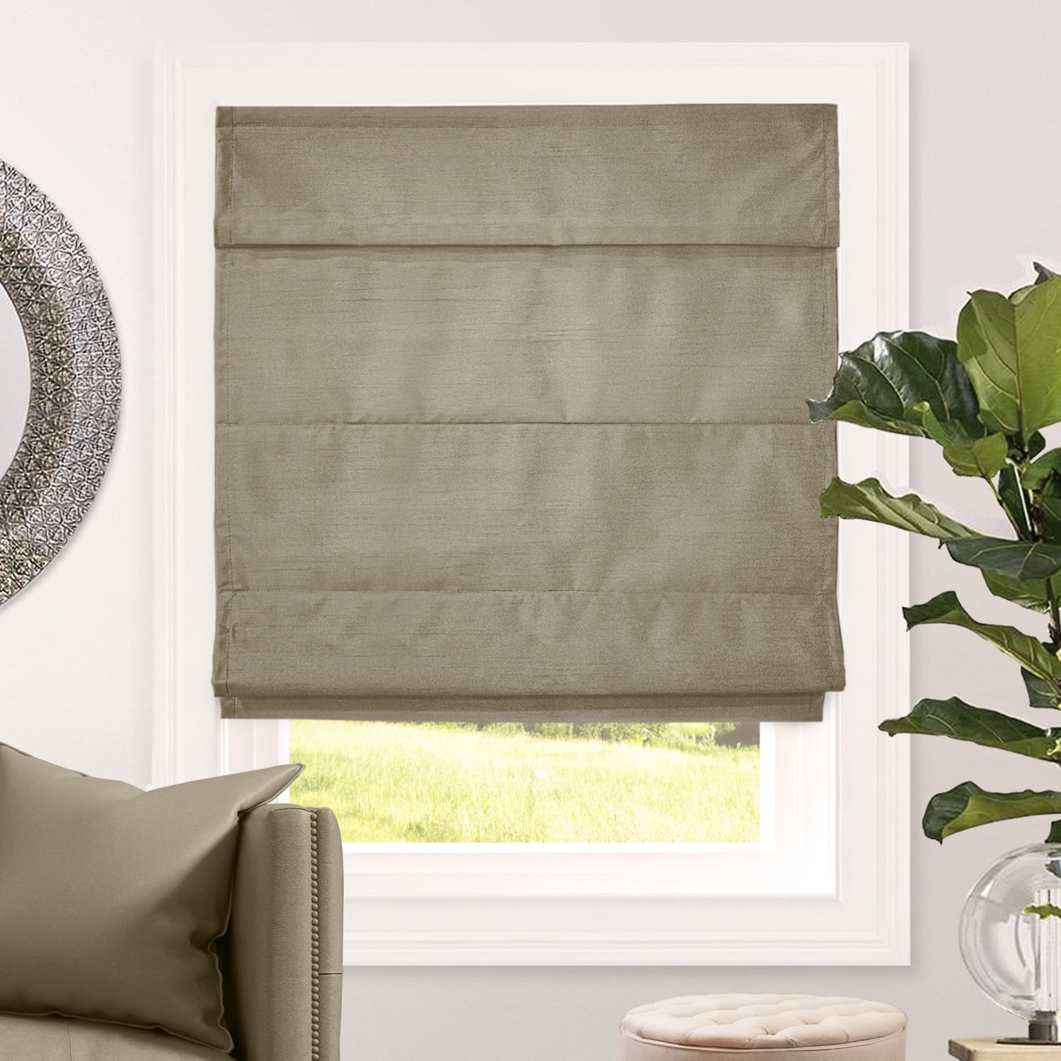 CHICOLOGY Room Darkening Cordless Roman Shades