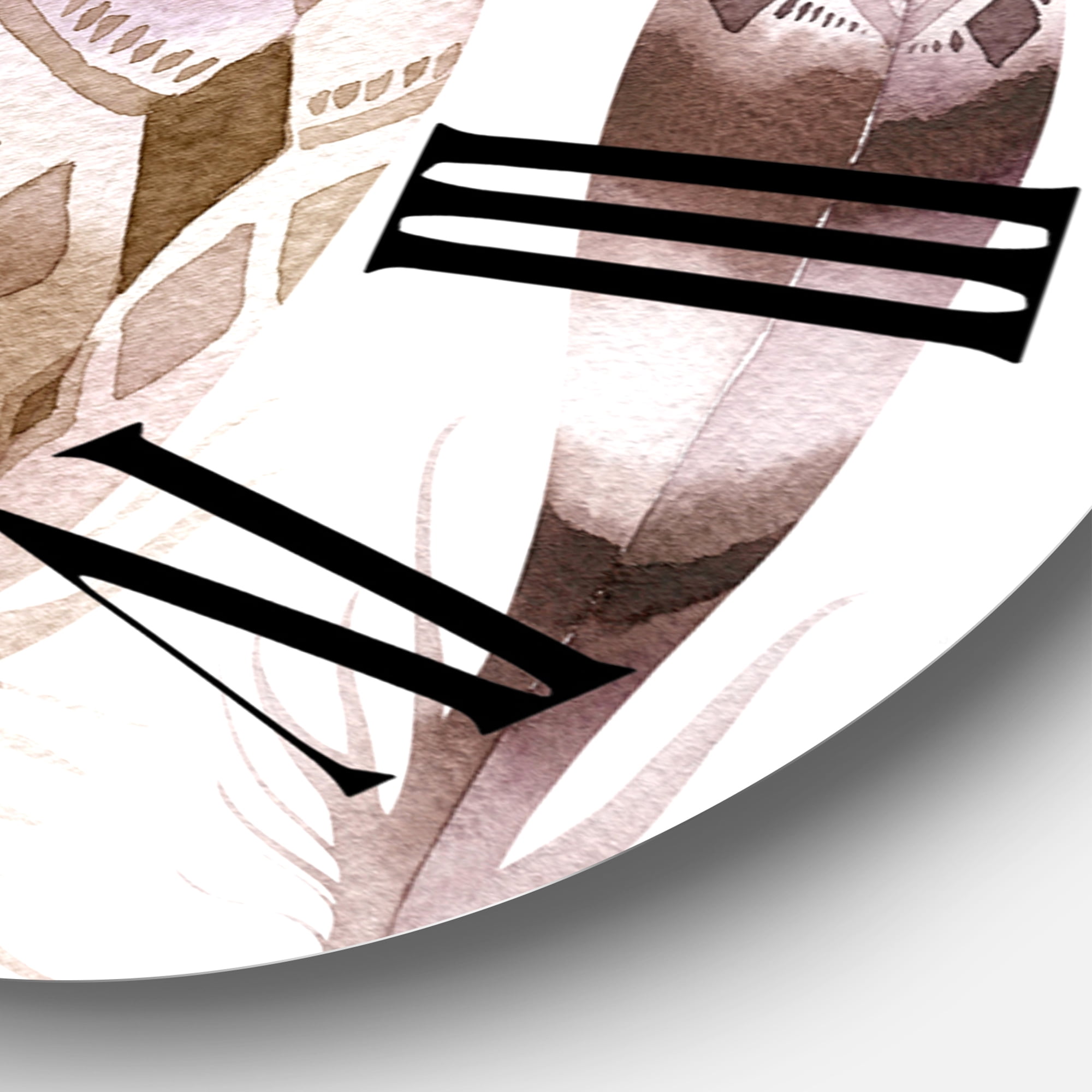 Designart 1 in Quartz Bohemian Wall Clock