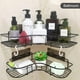 thumbnail image 2 of Juego de 2 estantes de ducha, estante de ducha sin perforación con metal macizo inoxidable, accesorio para estante de baño incluido, 8 pegatinas adhesivas y 2 ganchos, color negro, 2 of 5