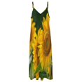 thumbnail image 4 of Sunflower Sleeveless Dress Woman Fashion Long Dresses Women's Summer Suit Dress Summer 2025 Women, 4 of 7