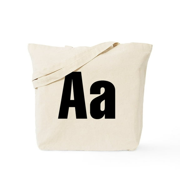 CafePress - A Helvetica Alphabet Tote Bag - Unisex Canvas Tote Bag, Beige, 1-Piece