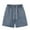 Blue, variant on Men's Drawstring Denim Shorts Casual Elastic Waist 2024 Summer Outdoor Jean Shorts with Pockets
