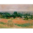 thumbnail image 2 of Monet, Claude 18x14 Black Ornate Wood Framed with Double Matting Museum Art Print Titled - Haystack at Giverny, 2 of 4