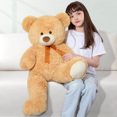 MorisMos Giant Teddy Bear 35.4'' Giant Stuffed Animal Big Bear Plush Toy