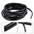 thumbnail image 1 of 6M Black U-Shape Car Door Moulding Rubber Strip Trim Guard Edge Protector Cover, 1 of 8