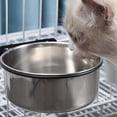 thumbnail image 4 of Kennel Water Bowl, Stainless Steel Dog Crate Water Bowl No Spill, Hanging Dog Bowls - sliver, 4 of 5