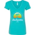 thumbnail image 3 of Inktastic Summer Enjoy the Sunshine St. Augustine Florida in Blue Women's V-Neck T-Shirt, 3 of 5