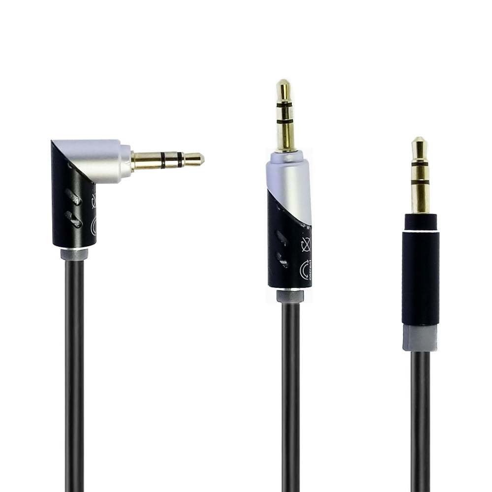 axGear 3.5mm Aux Cable M-M Adjustable Angle 90 / 180 Degree Audio Music ...