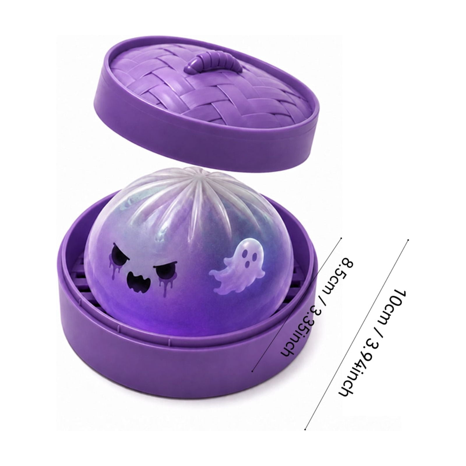 Halloween Ghost Dumpling Squishy, Dumplings Squishies Stress Balls Fidget Sensory Toys, Mystery Dumplings Squishy Soft Squeeze Decompression Dough for Adults(Random One)