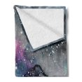 thumbnail image 2 of Psychedelic Soft Flannel Fleece Blanket, Space Galaxy Inspired Hazy Grunge Modern Celestial Cosmic Fantasy Design Print, Cozy Plush for Indoor and Outdoor Use, 50" x 60", Multicolor, by Ambesonne, 2 of 5