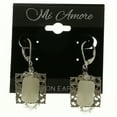 thumbnail image 2 of Mi Amore Dangle-Earrings Silver-Tone/White, 2 of 4