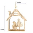 thumbnail image 3 of Xihbxyly Colgante de Madera para Árbol de Navidad, Adornos Festivos Diy, Perfecto para Decorar El Hogar y La Mesa, Ambiente Festivo Vibrante, Ideal para Bodas y Fiestas Navideñas, Tamaño 11 X 10 Cm., 3 of 4