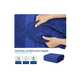 thumbnail image 4 of Juego de 2 toallas de baño 140 cm x70 cm 100% algodón AZUL OSCURO, 4 of 4