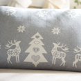 thumbnail image 4 of SAFAVIEH Twinkling Pillow, 16" x 24", Grey, 4 of 6