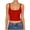 A145-Red, variant on NIEWTR Women Summer Boho Tie Front Lace Trim Tank Tops Beach Button Down Top Sleeveless Mesh Chiffon Crop Tops Clothes Womens Tank Summer Tank (XL,A145-Red)