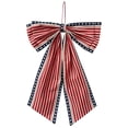 thumbnail image 2 of WYBXZ Patriotic Large Bow Door Decoration B 90x60cm Independence Day Party Ornament for 4th of July Summer, 2 of 7