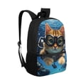 thumbnail image 2 of Jeiento Cute Cat Backpack for Boys 8-10 10-12 School Bags Elementary Middle School Bookbag Back Pack Purse Kids Girls Daycare Satchel Bag Blue Ocean 17inch Children Daypack, 2 of 6