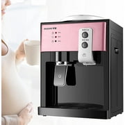 FETCOI 110V Countertop Water Cooler Dispenser, Top Loading Water Cooler Dispenser Hot, Cold and Room Temperature Water for Home Office Use (Rose Gold)
