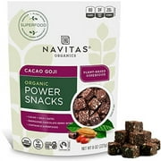 Navitas Organics Superfood .,. Power Snacks, Cacao .,. Goji, 8 oz. .,. Bag, 11 Servings .,.  Organic, Non-GMO, .,. Gluten-Free