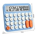 thumbnail image 7 of Riguas Mechanical Calculator 12-digit with Large LCD Display Convenient Precise Big Round Button Key Calculator, 7 of 7