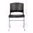 thumbnail image 4 of Boss Office Chaise Empilable Noire pour Invités, 4 of 6
