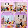thumbnail image 4 of Ambifirner Gymnastics Bar Gymnastics Horizontal Bar with Adjustable Height Foldable Training Bar with Mat for Home Practice, 4 of 8