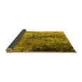 thumbnail image 2 of Ahgly Company Indoor Round Oriental Yellow Industrial Area Rugs, 3' Round, 2 of 4