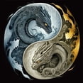 thumbnail image 1 of (11CTACC-919 45x45 color) Hilo algodón ecológico bordado 11CT 3 hebras impresión 45*45cm Diagrama Tai Chi Yin y Yang-Kit serie dibujos animados punto cruz dragón, 1 of 9