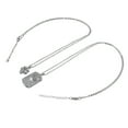 thumbnail image 2 of Collar de trébol de cuatro hojas Bling Bling plata 2 piezas, 2 of 14