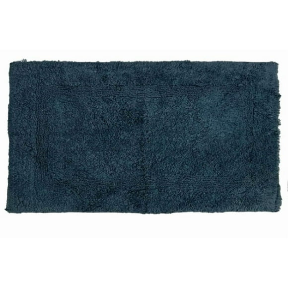 Blue Cotton Bathmat – 20" x 30" (pack of 2), Soft & Absorbent, Perfect for Bathroom & Everyday Use