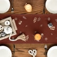 thumbnail image 5 of Sm:)e Watercolor Pumpkin Fall Table Runner 13x72 Inch, Thanksgiving Holiday Dining Room Party Decoration(Brown), 5 of 7
